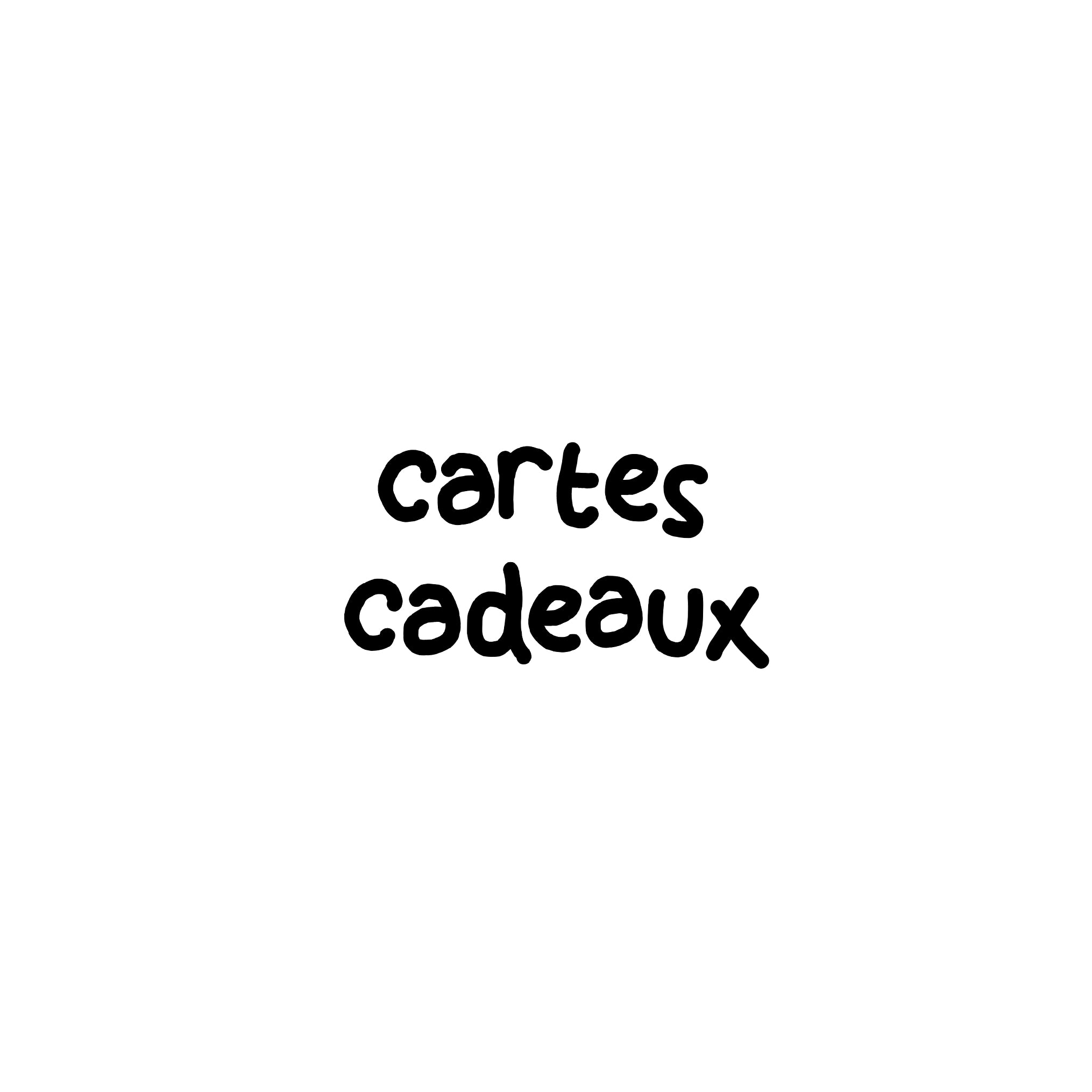Les cartes cadeaux