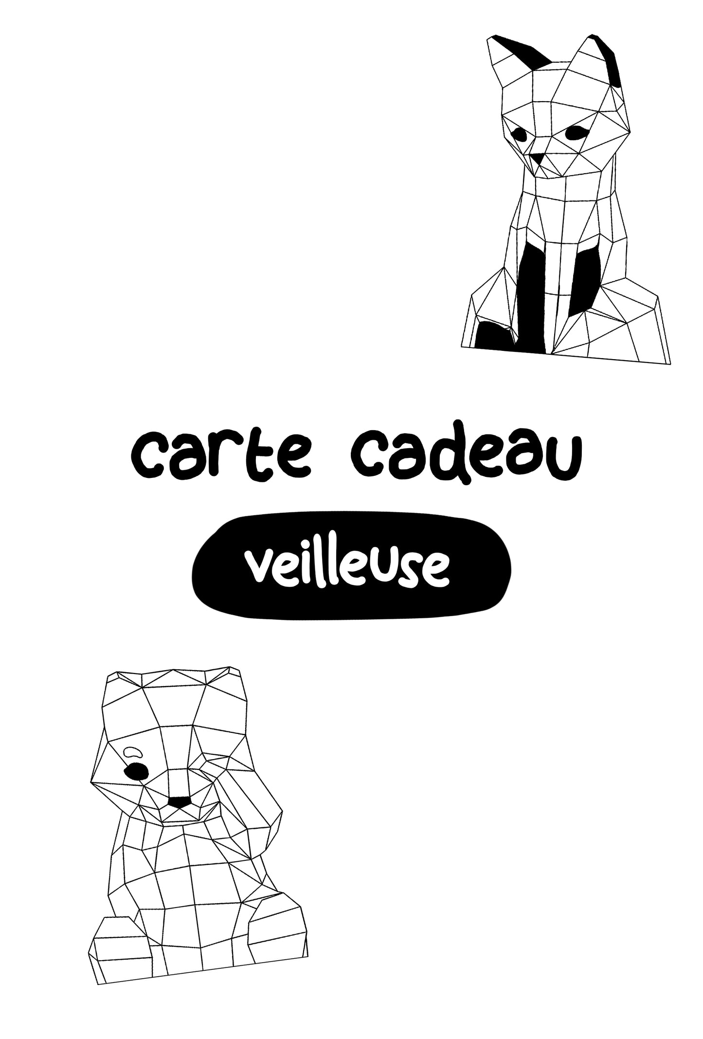 Carte-cadeau Veilleuse