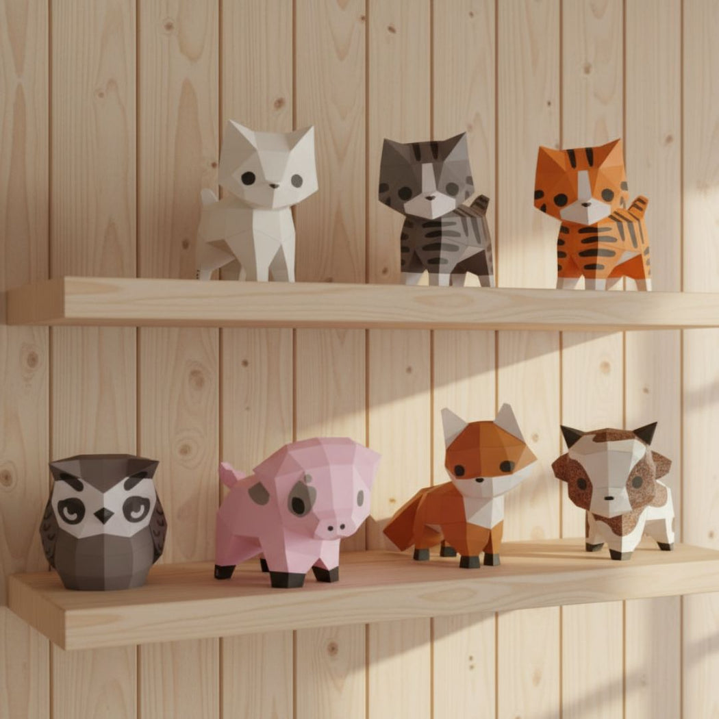 Créez vos sculptures en papier avec les kits origami 3D Moki. – Moki Moki