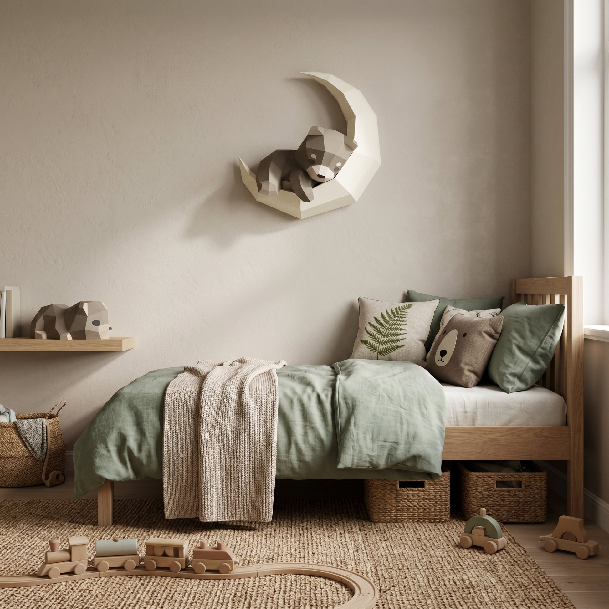 Mini Décoration en papier Ours