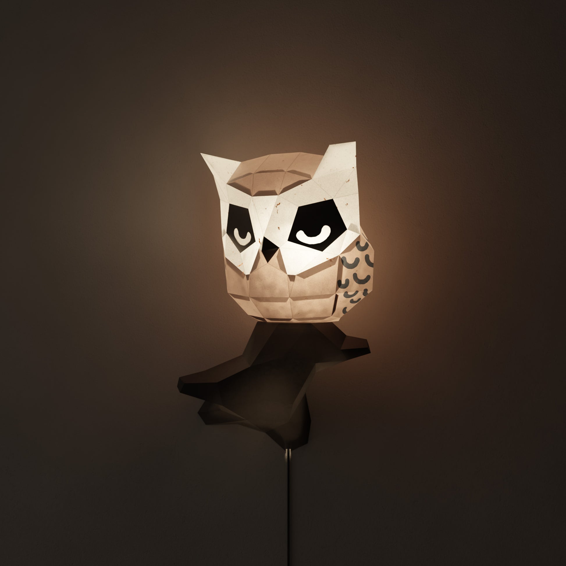 Fuku le hibou veilleuse murale