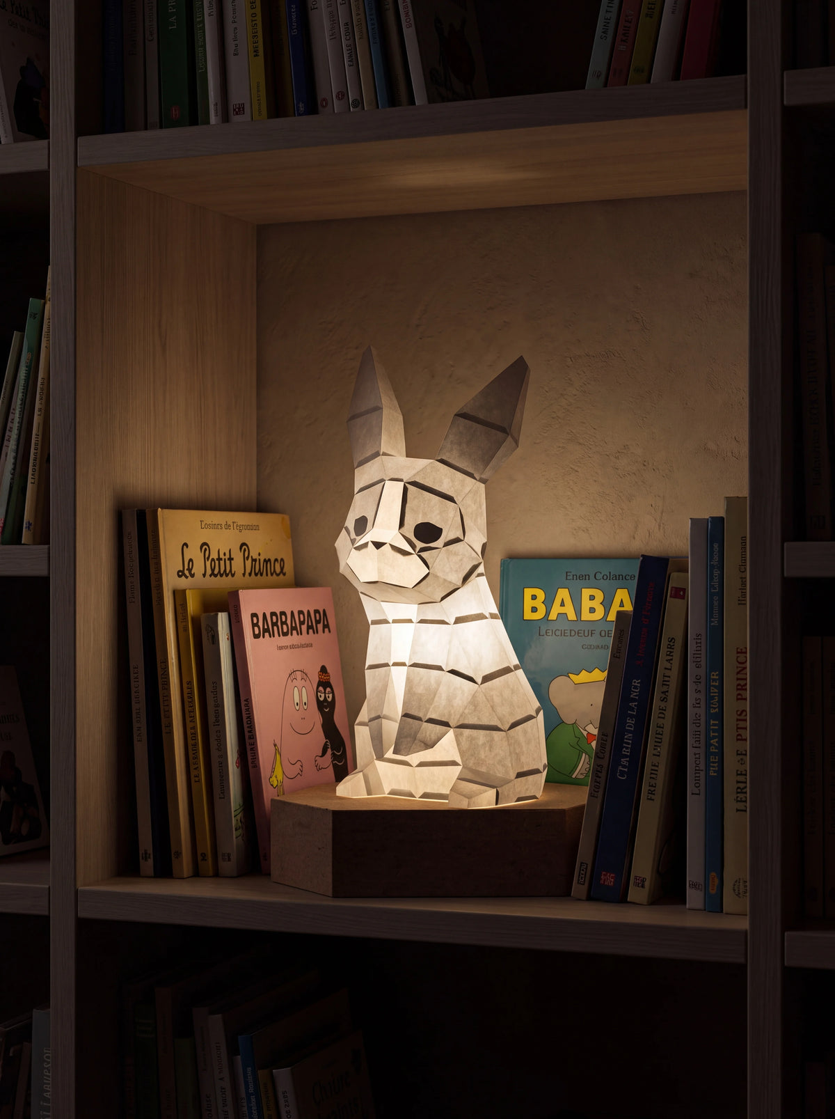 Veilleuse Lapin en papier